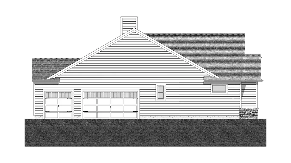 The Palermo house plan, exterior view 4